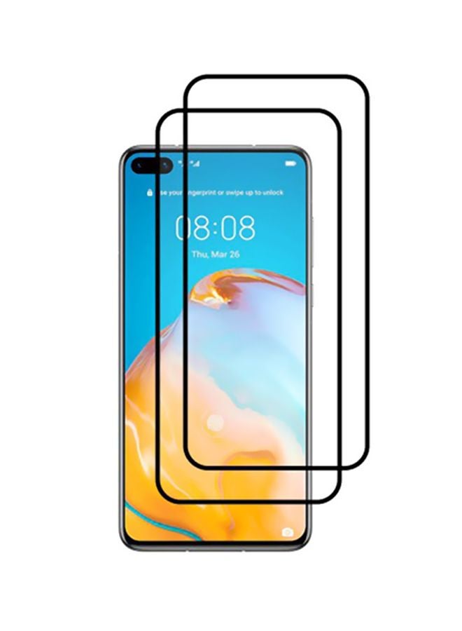 MARGOUN Pack Of 2 3D Screen Protector For Huawei P40 Pro Plus Black/Clear - Image 1