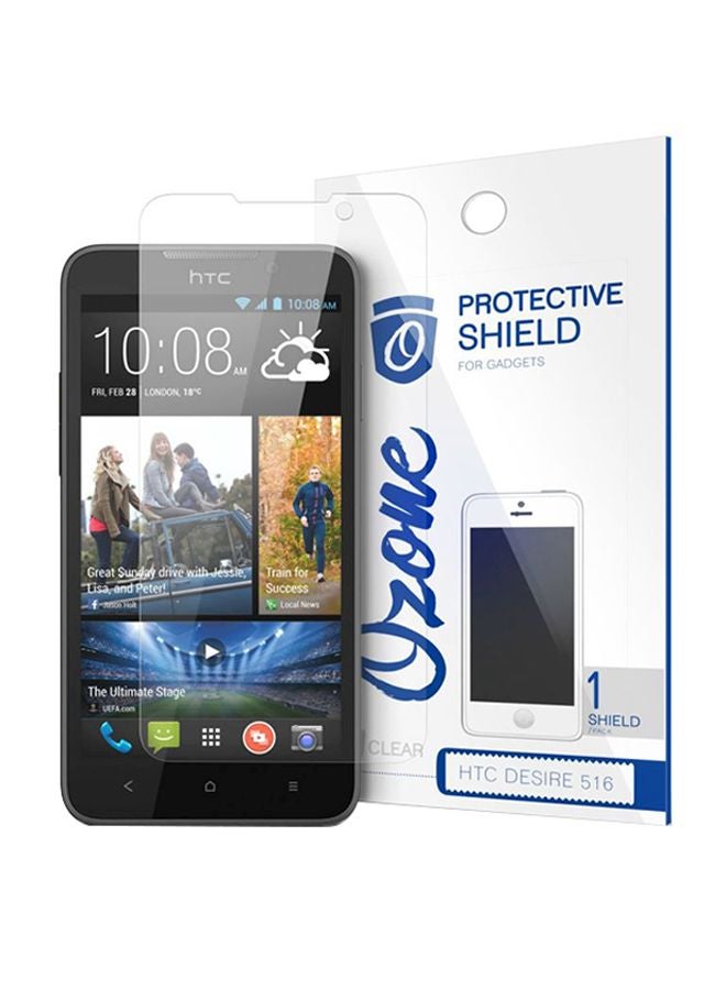 Ozone Crystal HD Screen Protector Scratch Guard For HTC Desire 516 Clear