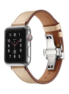 Voberry Replacement Watch Band Strap For Apple 4 44mm Beige  - Image 4