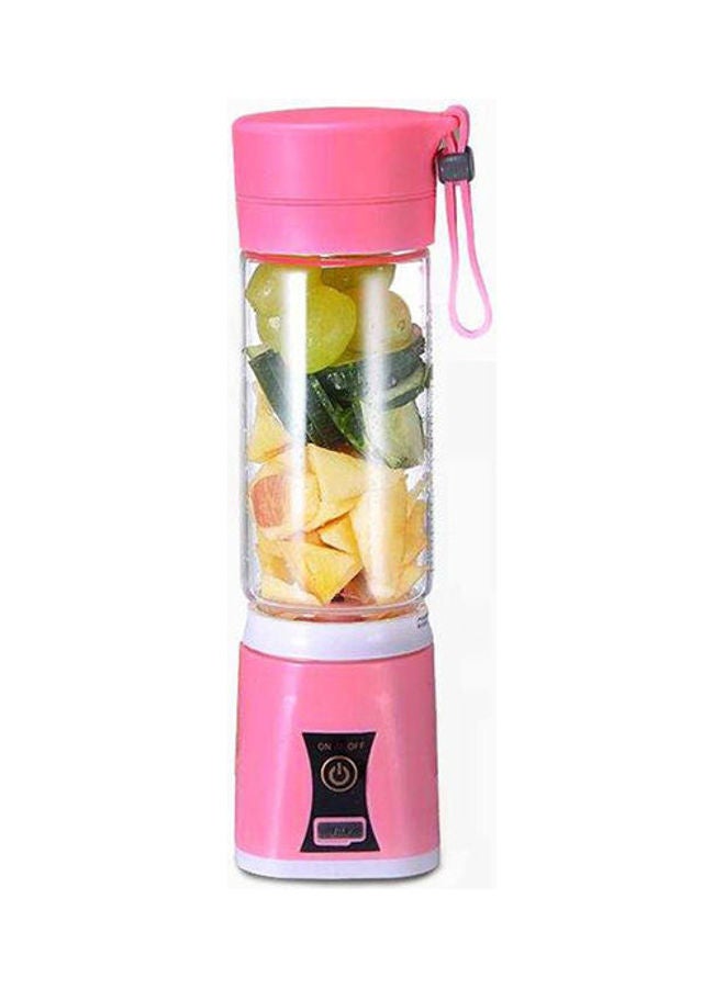 Camping USB Mini Electric Fruit Vegetable Juicer Handheld Smoothie Make 400 ml 3700 W HC-8G3K7S Pink - Image 1