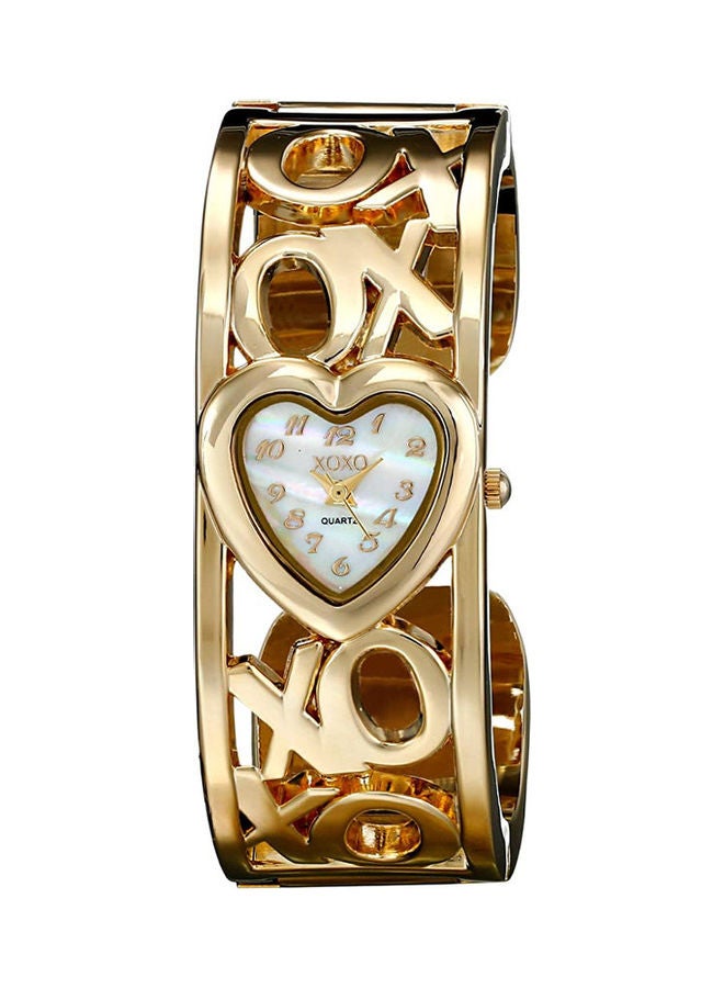 XOXO Women's Metal Analog Bangle Watch - 24 mm - Gold - Image 1