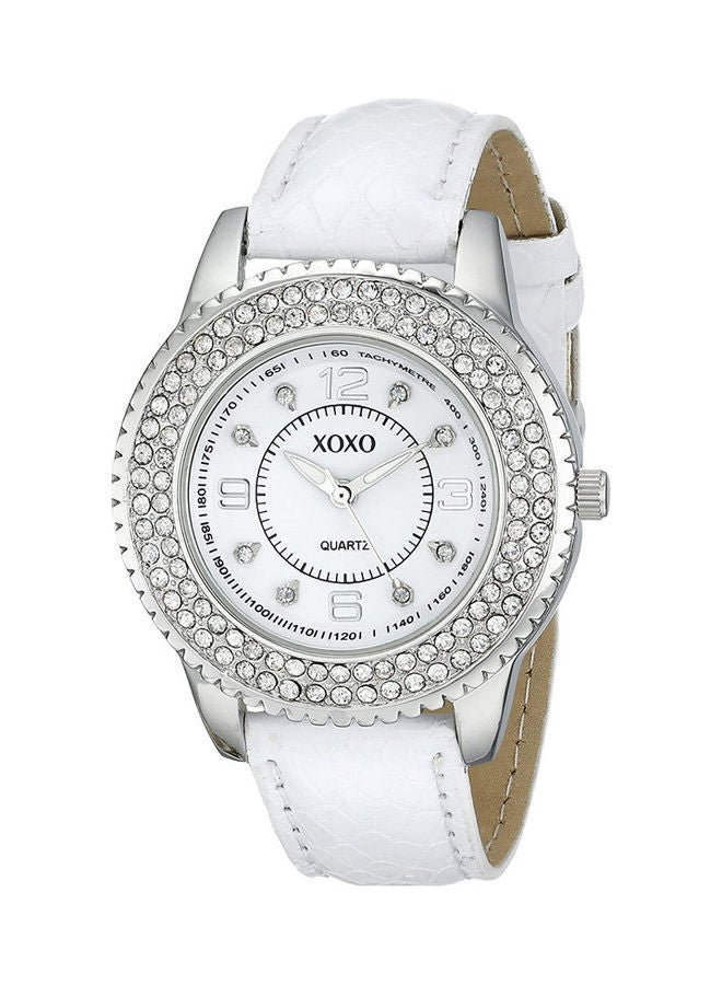XOXO Women's Round Analog Wrist Watch - 40 mm - White - Image 1