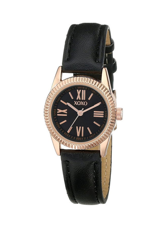 XOXO Women's Round Analog Wrist Watch - 30 mm - Black - Image 1