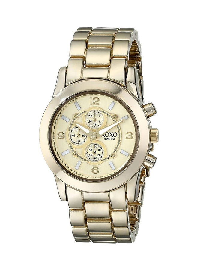 XOXO Women's Round Analog Wrist Watch - 33 mm - Gold - Image 1