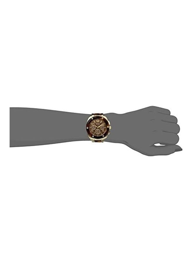 XOXO Women's Round Analog Wrist Watch - 44 mm - Brown - Image 2