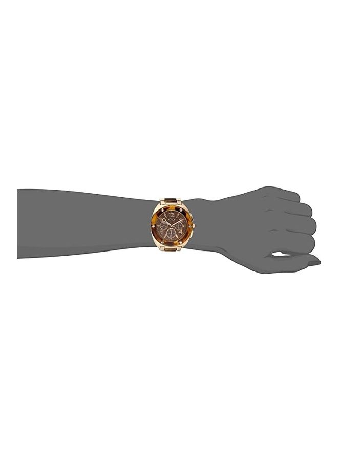 XOXO Women's Round Analog Wrist Watch - 44 mm - Brown - Image 2