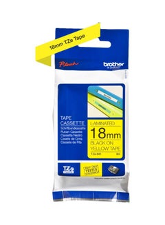 brother Tze641 Tape Cassate 18Mm  On  Tze641 Yellow  - Image 2