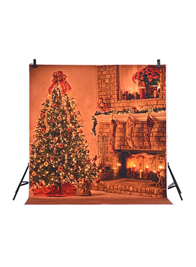 ANDOER Christmas Backdrop Photography Background Brown/Green