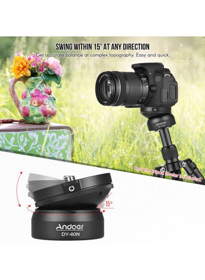 ANDOER DY-60N Tripod Leveling Base Black  - Image 4