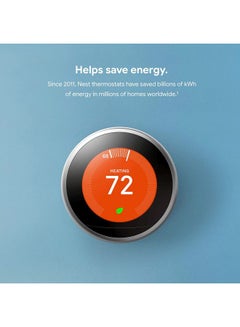 Nest Smart Learning Thermostat White/Black 6.5 x 6.5 x 2.9inch  - Image 5