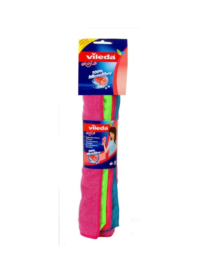 Vileda 4-Piece All Purpose Cleaning Cloth Set Multicolour - Image 2