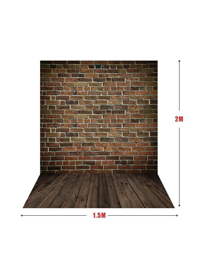 ANDOER Classic Fashion Wooden Floor Photography Background Brown  - Image 3