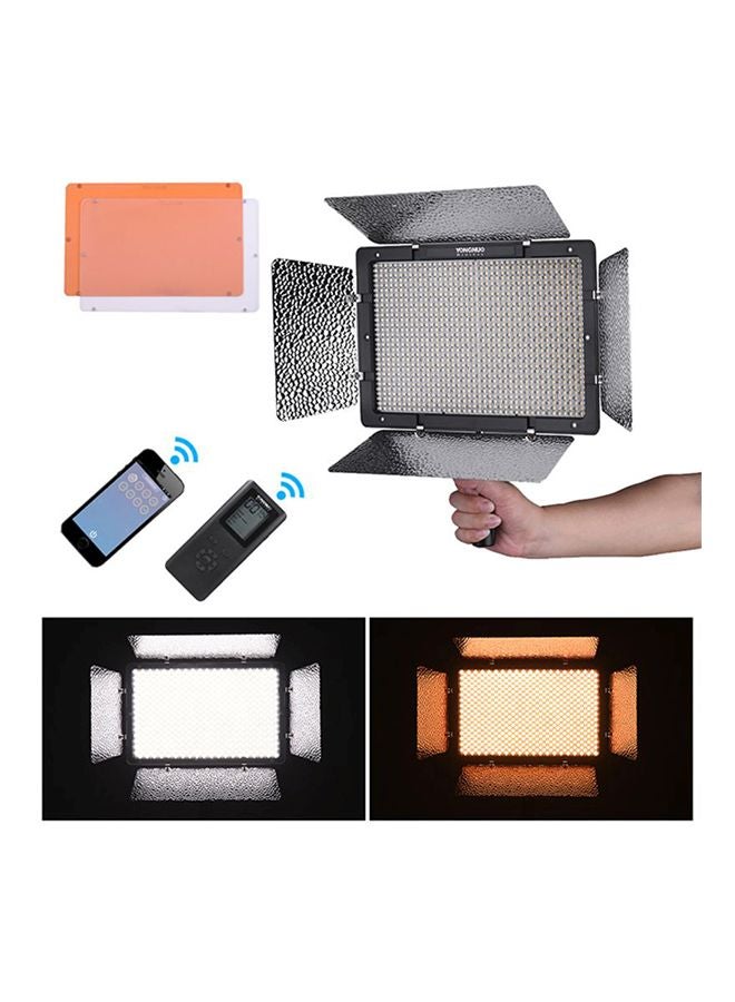YONGNUO 368 Piece LED Continuous Light Panel With Camera Mount and Filters Black  - Image 3
