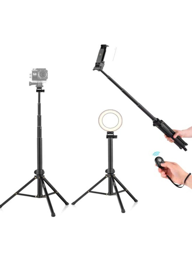 ANDOER 2-In-1 Tripod Stand Set Black  - Image 5