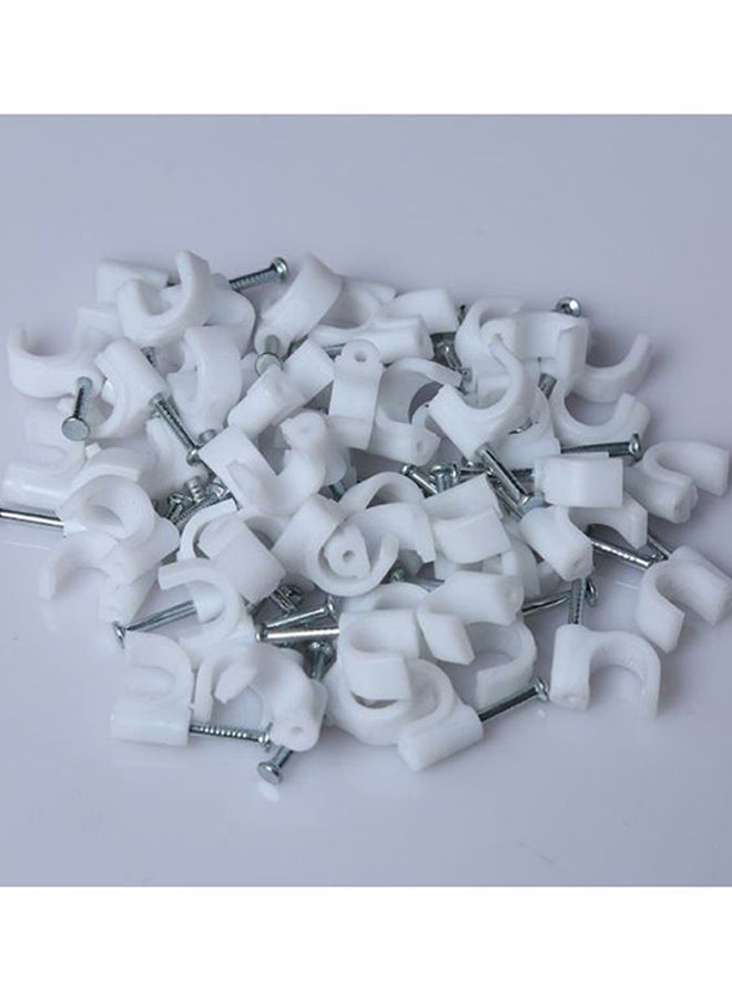 Beauenty Pack Of 100 Wall Clips White/Silver - Image 3