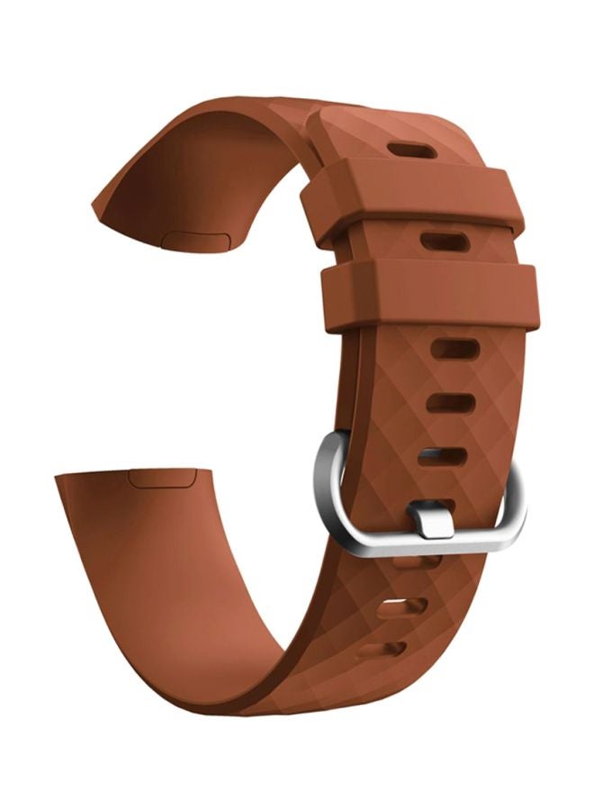 Voberry Replacement Strap Band For Fitbit Charge 3 Brown - Image 1