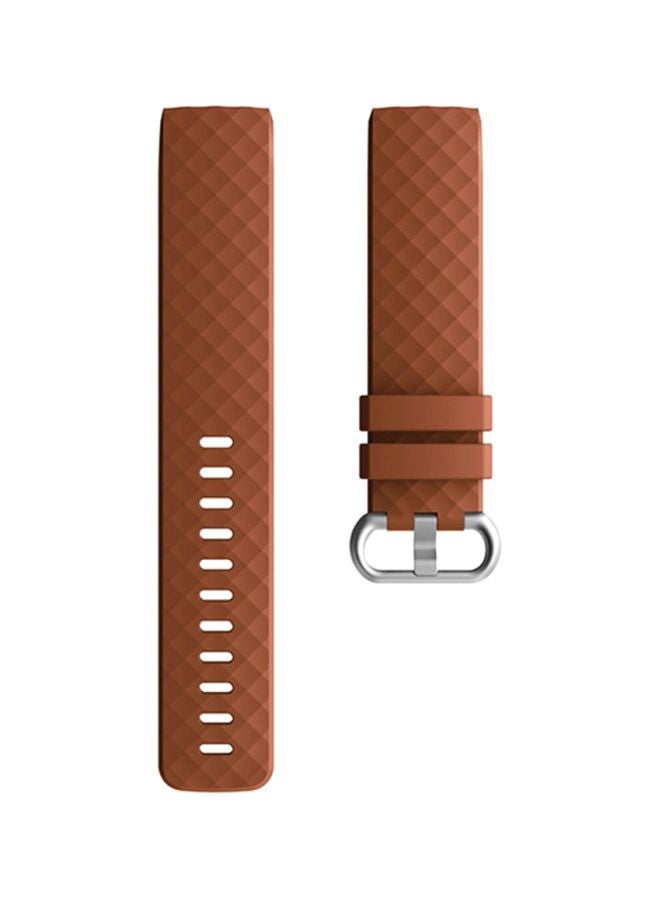Voberry Replacement Strap Band For Fitbit Charge 3 Brown - Image 2