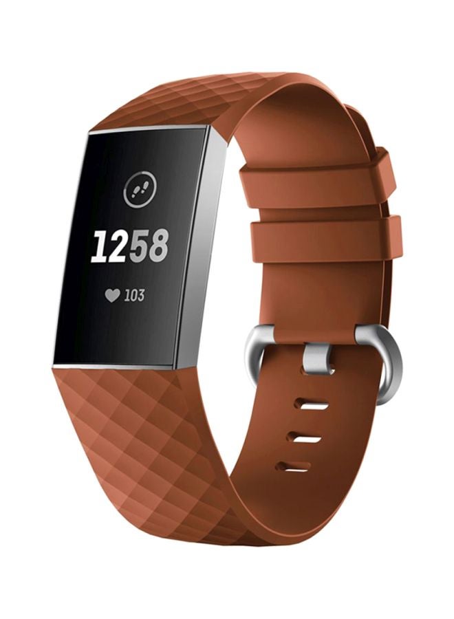 Voberry Replacement Strap Band For Fitbit Charge 3 Brown - Image 4