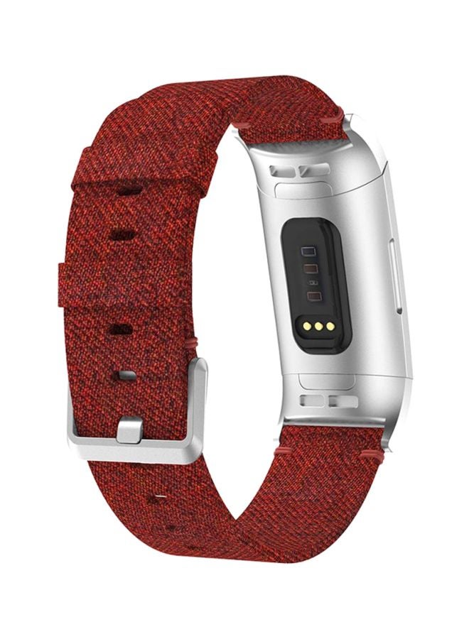 Voberry Replacement Strap Band For Fitbit Charge 3 Red - Image 3