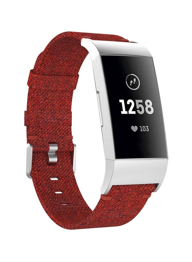 Voberry Replacement Strap Band For Fitbit Charge 3 Red - Image 4
