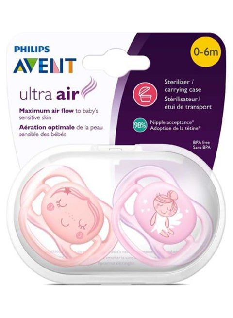 2-Piece Ultra Air Soother - Pink/Beige