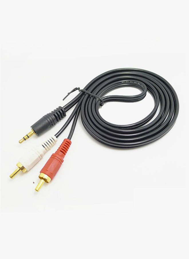 Voberry 3.5mm To RCA Audio Splitter Cable Black - Image 2