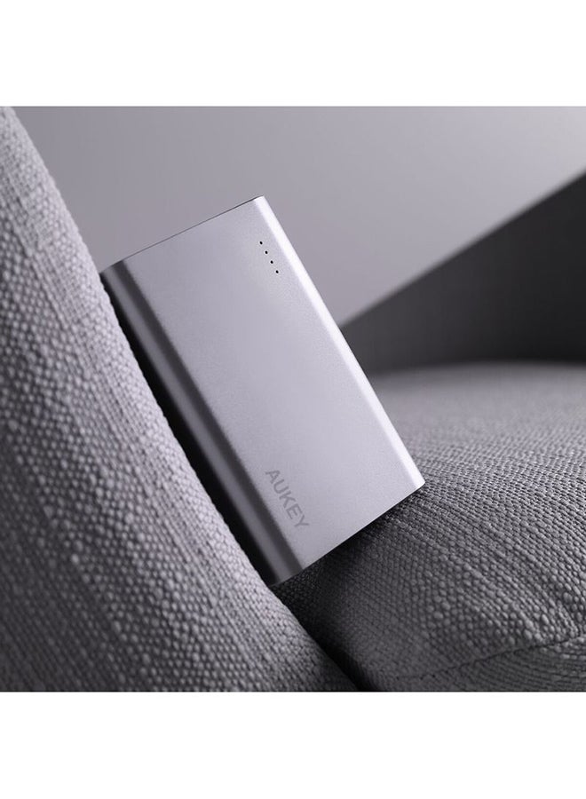 Aukey High Capacity Power Bank Silver - Image 3