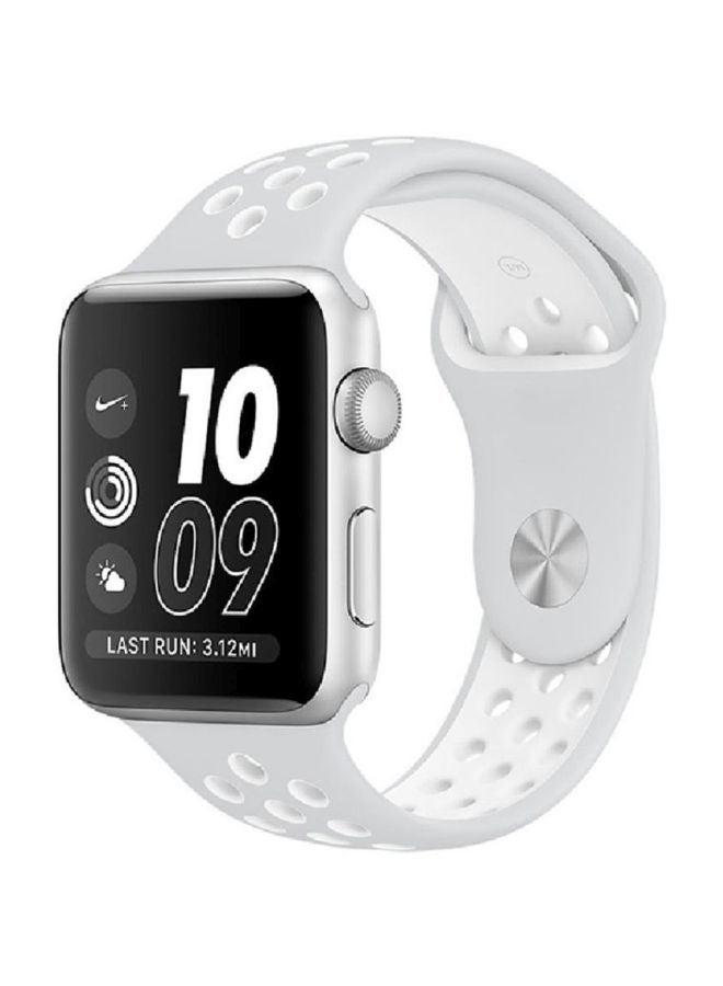 MARGOUN - Nike Design Sports Silicone Wrist Band For Apple Watch 42-44mm White - Image 1
