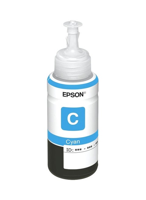 Epson T6642 EcoTank Ink Bottle, Cyan Ink for Printer Refill, 70ml - Cyan
