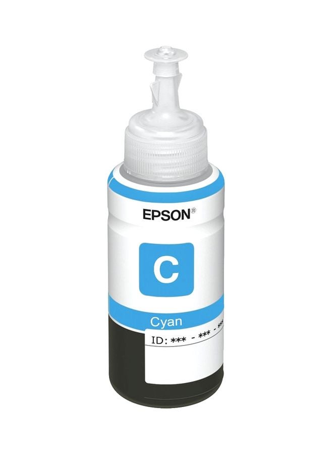 EPSON - Epson T6642 EcoTank Ink Bottle, Cyan Ink for Printer Refill, 70ml - Cyan - Image 1