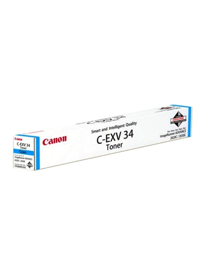 Canon C-EXV 34 Toner Cartridge Cyan - Image 3