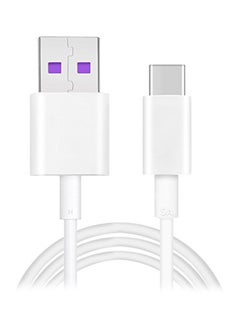 هواوي كابل شحن ونقل بيانات فائق السرعة من USB إلى Type-C أبيض  - Image 1