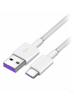 هواوي كابل شحن ونقل بيانات فائق السرعة من USB إلى Type-C أبيض  - Image 2