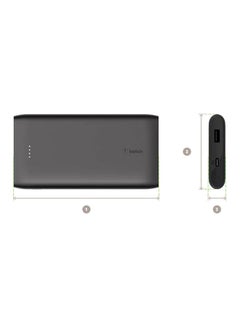 belkin USB-C PD Power Bank 10K (Fast Charge Portable Charger w/ USB-C + USB Ports, 10000mAh Capacity) Battery Pack for Galaxy, Pixel, iPhone more Black  - Image 2