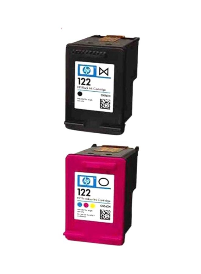HP 2-Piece 122 Inkjet Cartridge Set Multicolour - Image 1