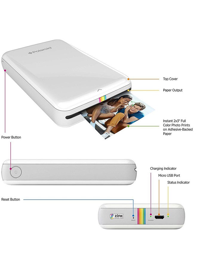 Polaroid - Zip Instant Mobile Printer White - Image 1