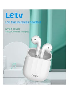 Letv Bluetooth 5.0 Wireless Semi-In-Ear Sport Earbuds White  - Image 2