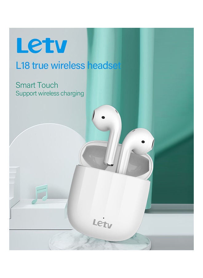 Letv Bluetooth 5.0 Wireless Semi-In-Ear Sport Earbuds White  - Image 2