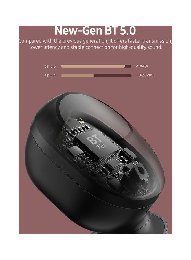 Haylou Bluetooth 5.0 Dual Master Multifunction Button Earbuds Black - Image 2