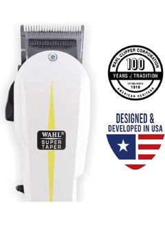 WAHL Super Taper Professional Corded Trimmer White  - Image 2