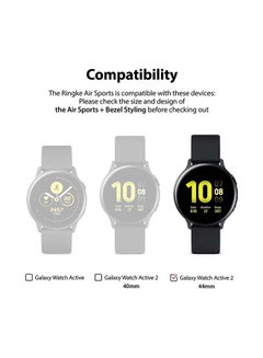 Ringke Air Sports Cover and Bezel Styling Combo for Galaxy Watch Active 2 44mm Matte Clear  - Image 4