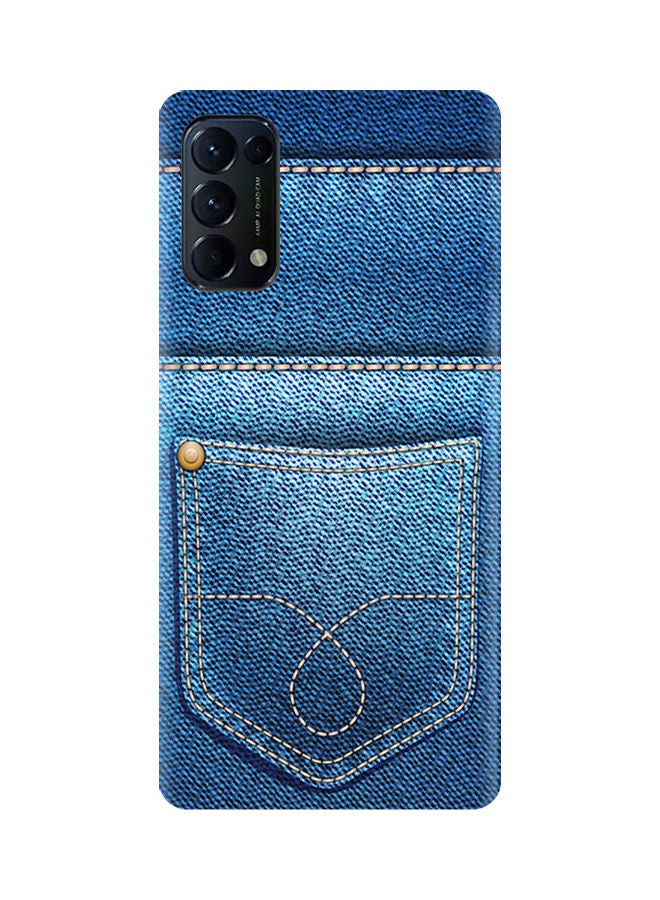 إيه إم سي ديزاين غطاء حماية لهاتف أوبو رينو 5 برو 5G أزرق - Image 1