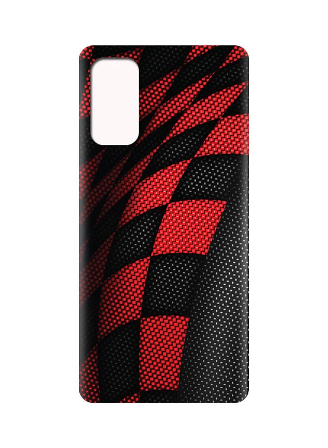 إيه إم سي ديزاين غطاء حماية واق لهاتف أوبو رينو 5 برو 5G أحمر وأسود - Image 2