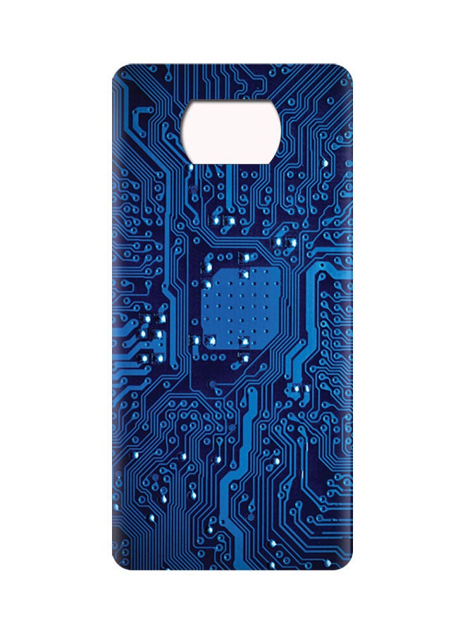 إيه إم سي ديزاين غطاء حمايةٍ واقي لهاتف شاومي بوكو X3 برو أزرق - Image 2