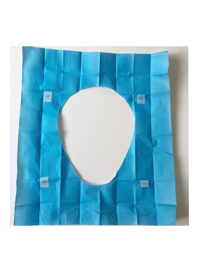 30-Piece Disposable Toilet Seat Cover Set Blue  - Image 3