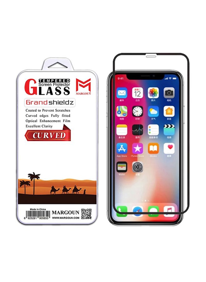 MARGOUN 3D Grand Shieldz Tempered Glass Screen Protector For Apple IPhone 11 Pro Max Black/Clear  - Image 2