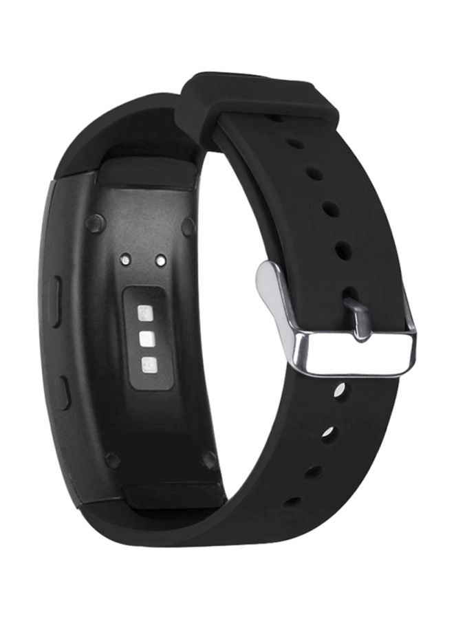 Voberry Replacement Band For Samsung Gear Fit2 Pro Black/Silver - Image 2