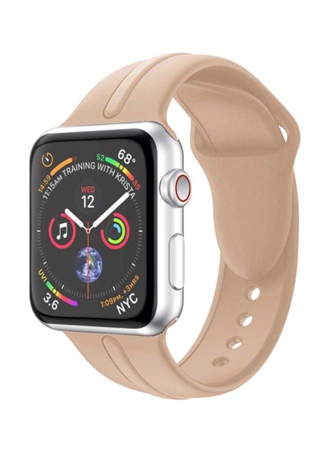 Voberry - Replacement Band Strap For Apple Watch Series 4 40mm Khaki - Image 1