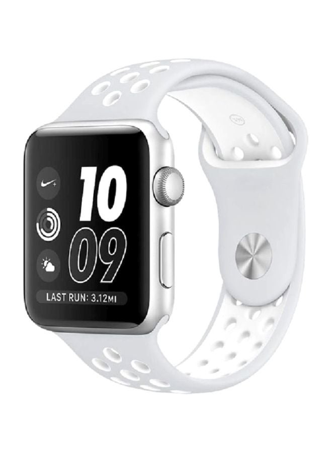 MARGOUN - Silicone Nike Design Sport Band for Apple Watch 42/44/45mm White - Image 1