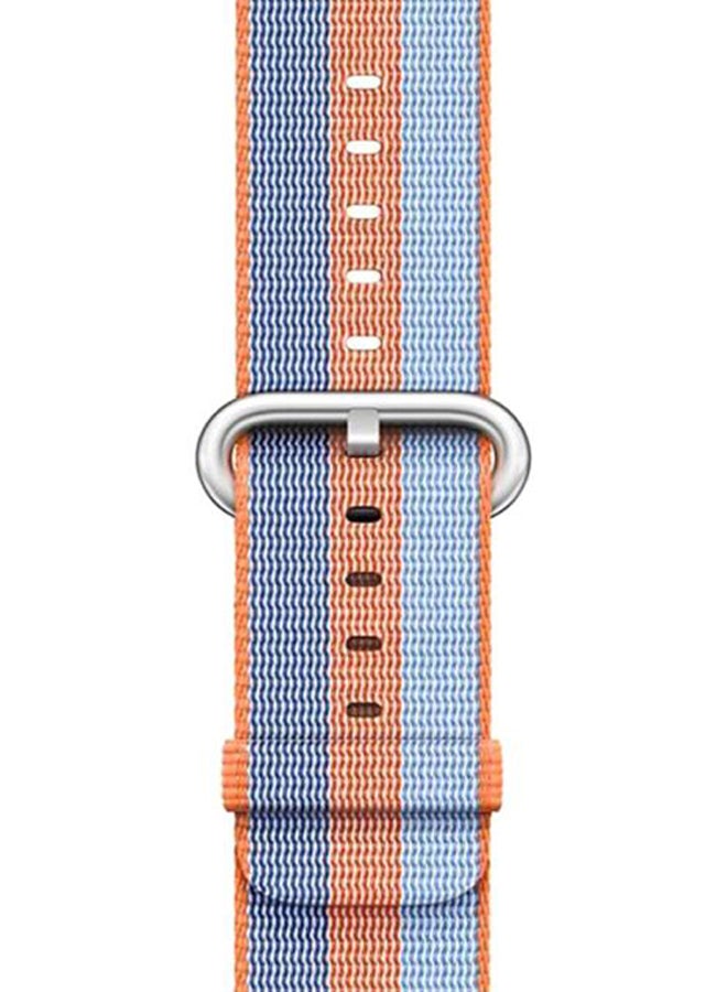 LNKOO - Replacement Band For Apple Watch Series 3/2/1 Orange/Blue - Image 1